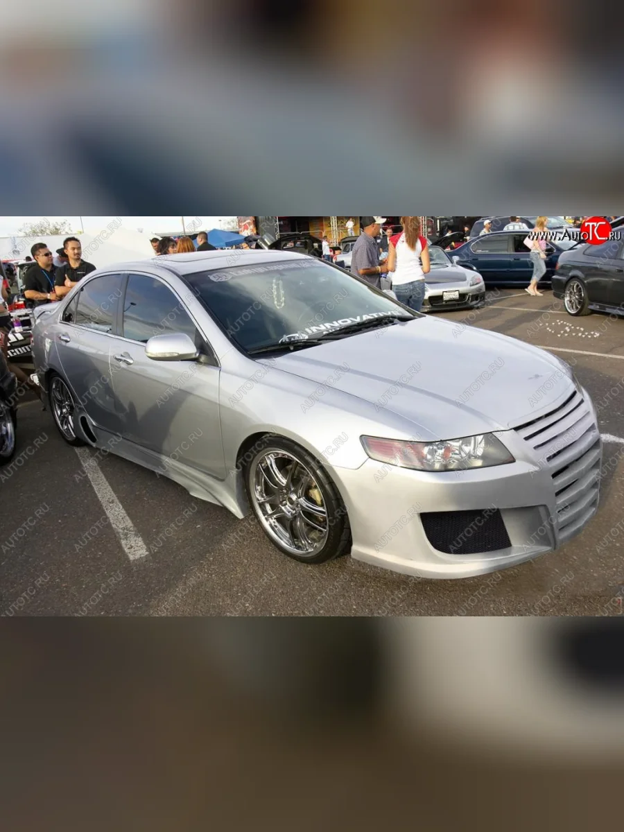 Передний бампер EVO Honda Accord 7 CL седан дорестайлинг (2002-2005)  в Самаре Самарской области