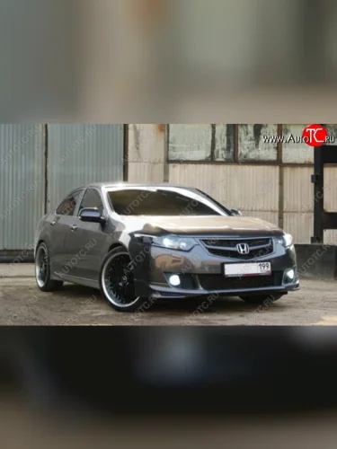 Накладка на передний бампер Jaguar Honda Accord 8 CU седан дорестайлинг (2008-2011)