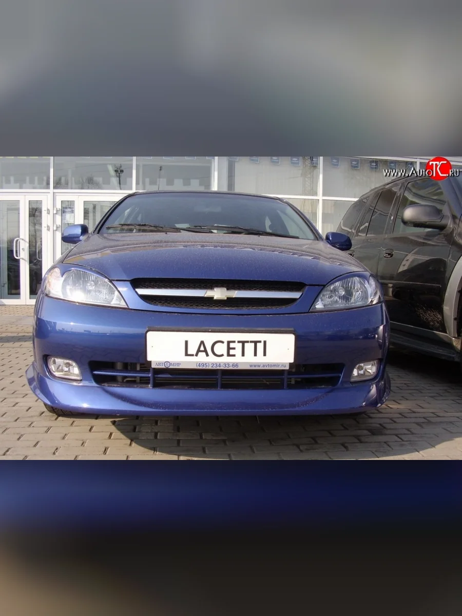 Накладка переднего бампера ATL Chevrolet Lacetti хэтчбек (2002-2013) (Неокрашенная)  в Перми Пермском крае