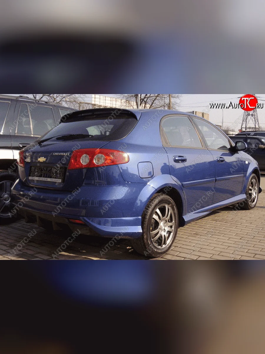 Накладка заднего бампера ATL Chevrolet Lacetti хэтчбек (2002-2013) (Неокрашенная)  с доставкой в г. Керчь