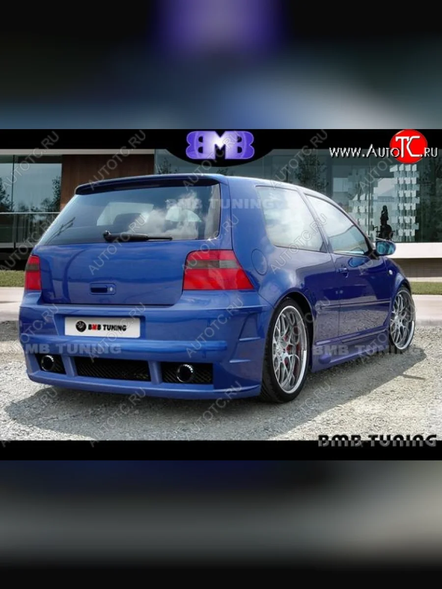 Задний бампер ВМВ Volkswagen Golf 4 Mk4 хэтчбэк 5 дв. (1997-2003)  в Воронеже Воронежской области