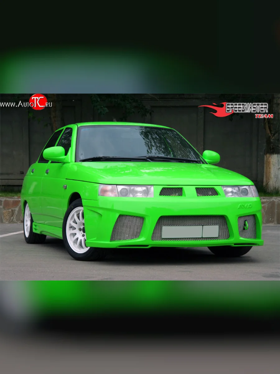 Передний бампер AVR-Аврора  Лада ВАЗ  2110, 2111, 2112 (Неокрашенный)  с доставкой в г. Керчь