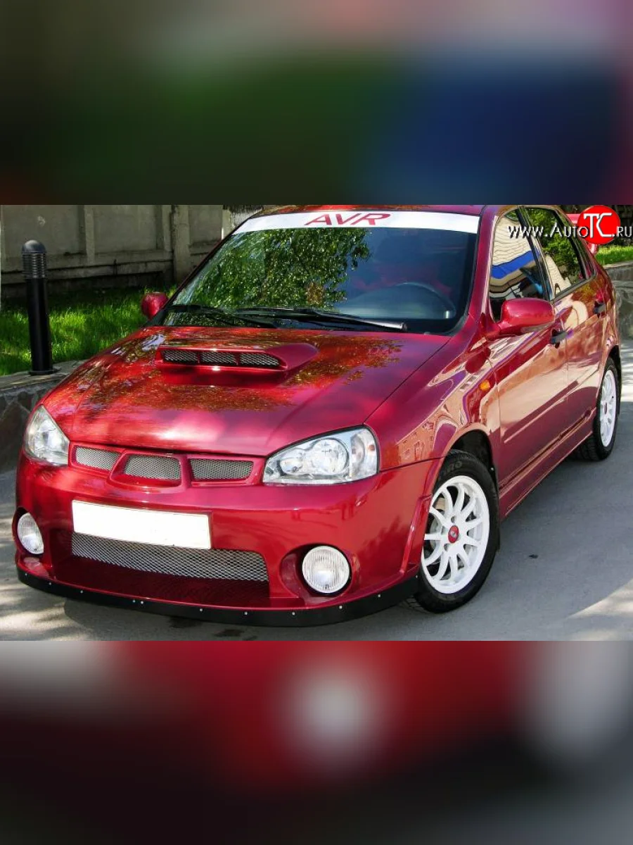 Передний бампер AVR - Самурай  Лада ВАЗ  Калина ( 1118,  1117,  1119), Калина Спорт  1119 (Неокрашенный)  с доставкой в г. Керчь