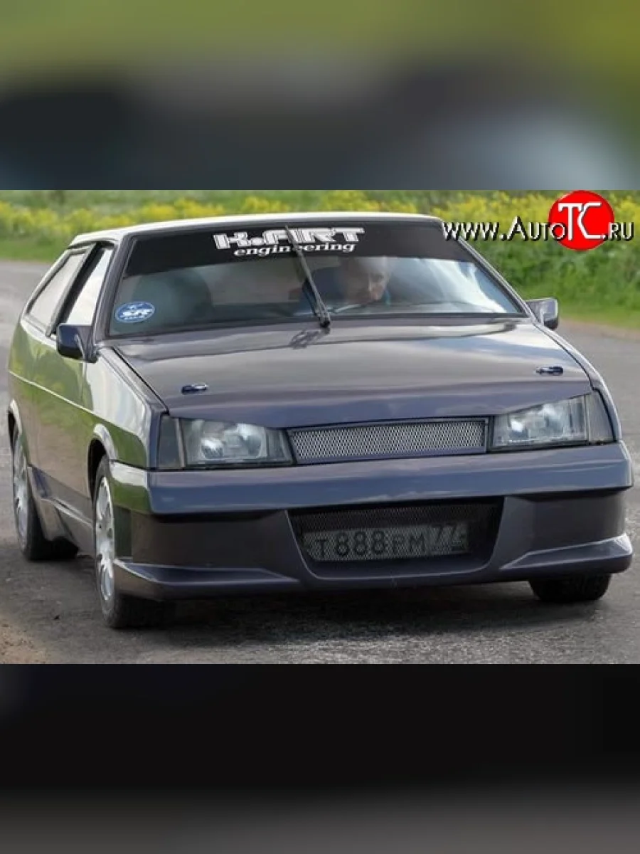 Передний бампер Lukoil Racing  Лада ВАЗ  2108, 2109, 21099 (Неокрашенный)  с доставкой в г. Керчь