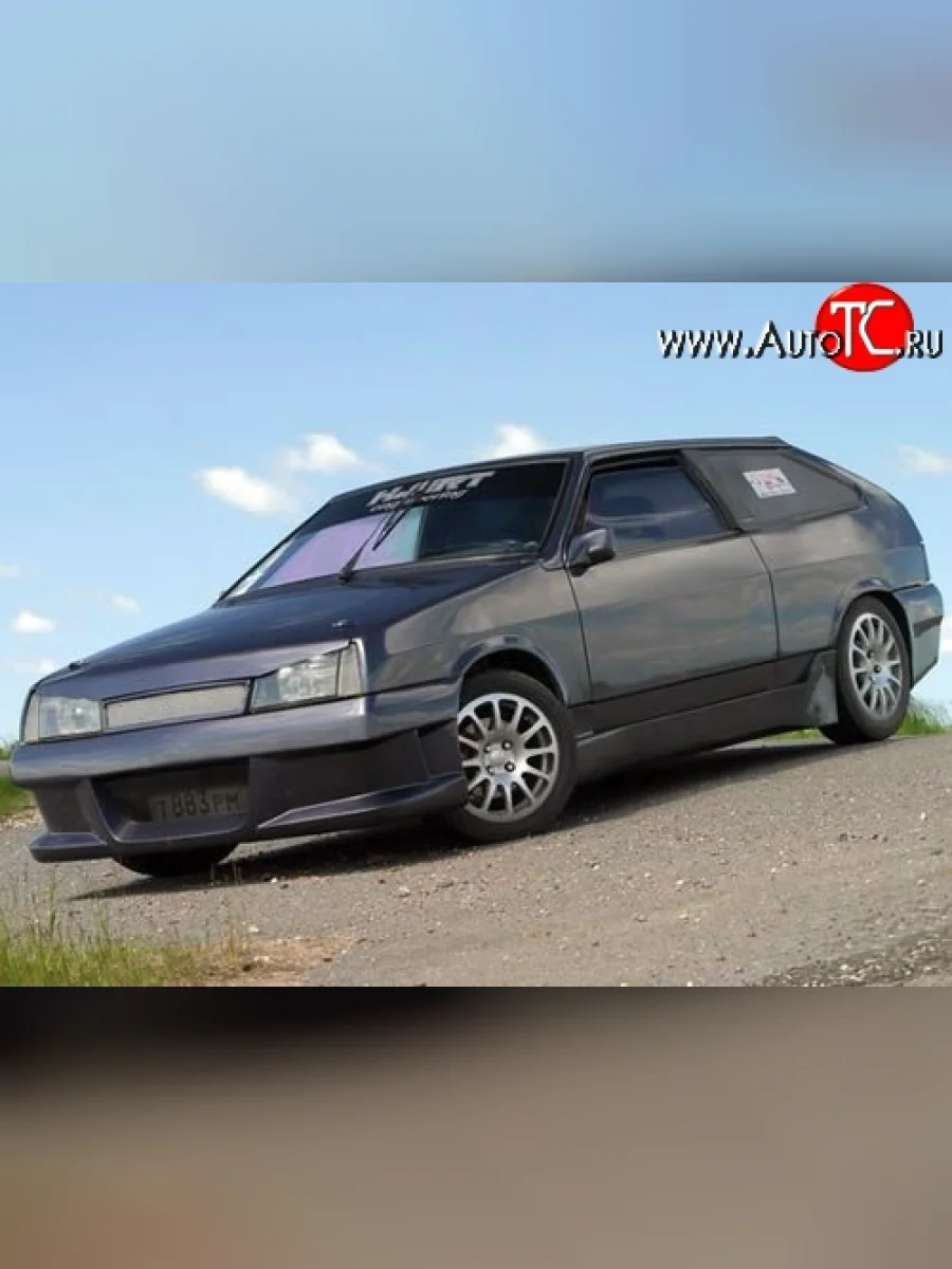 Пороги накладки Lukoil Racing Лада ВАЗ 2108 (1984-2003) (Неокрашенные)  в Самаре Самарской области