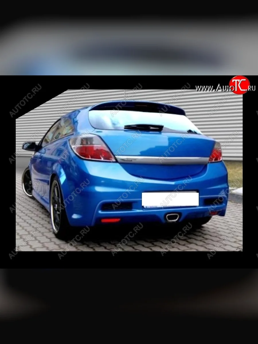 Задний бампер OPC Opel Astra H GTC хэтчбек 3 дв. дорестайлинг (2004-2006)  с доставкой в г. Керчь