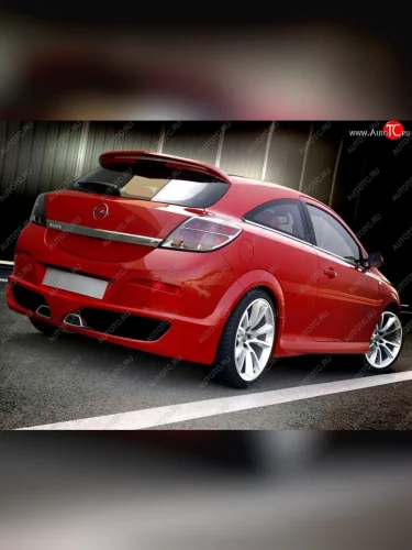 Задний бампер EVO Opel Astra H GTC хэтчбек 3 дв. дорестайлинг (2004-2006)