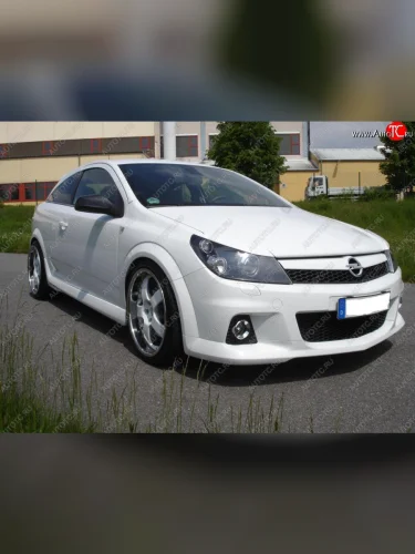 Передний бампер ОРС Opel Astra H GTC хэтчбек 3 дв. дорестайлинг (2004-2006)