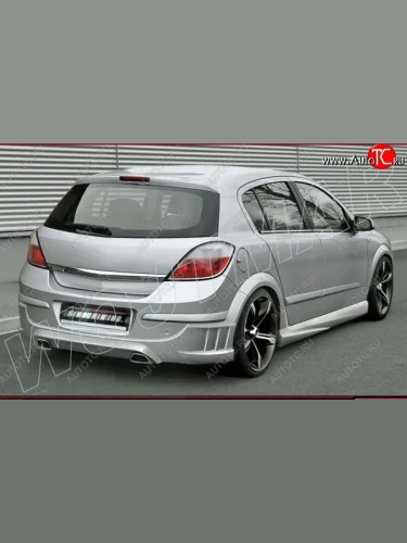 Задний бампер ST Opel Astra H хэтчбек 5дв дорестайлинг (2004-2007)
