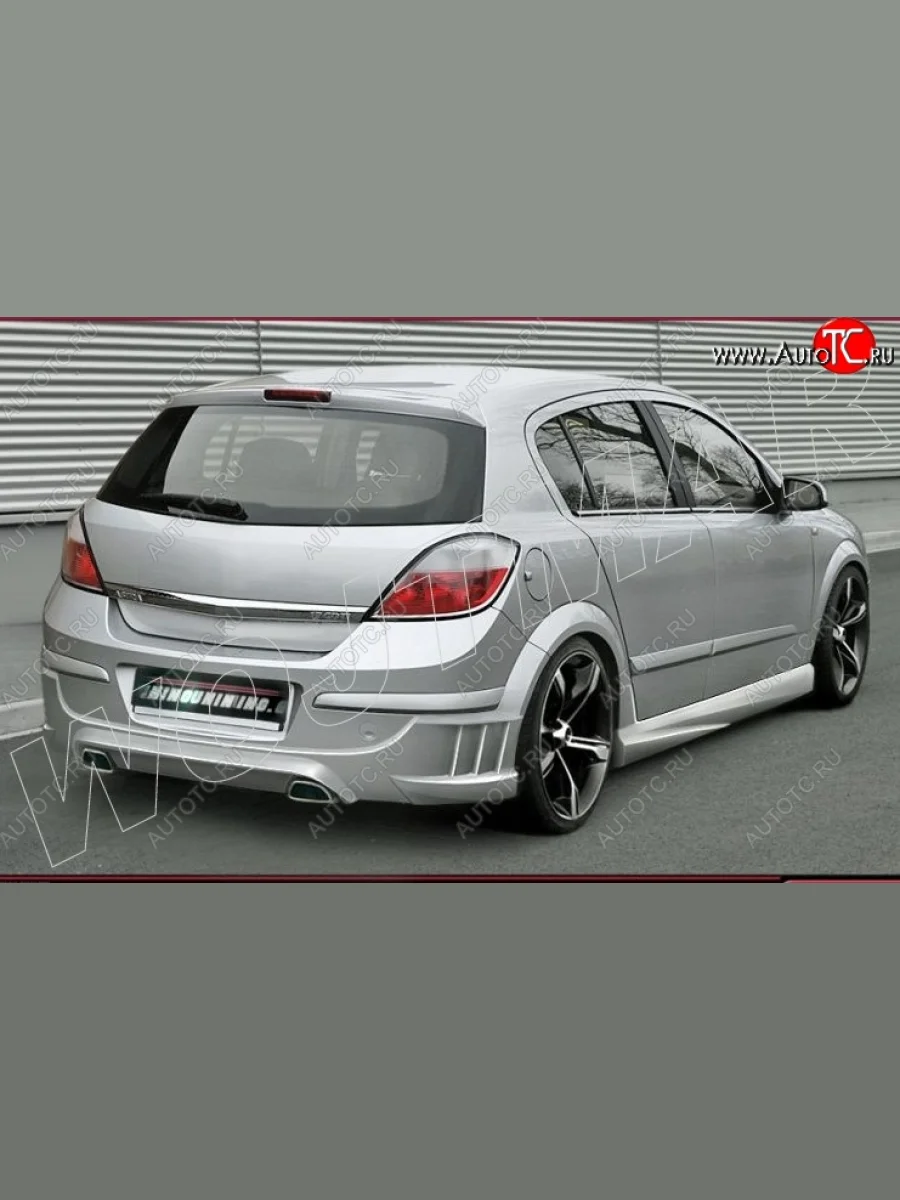 Задний бампер ST Opel Astra H хэтчбек 5дв дорестайлинг (2004-2007)  в Перми Пермском крае