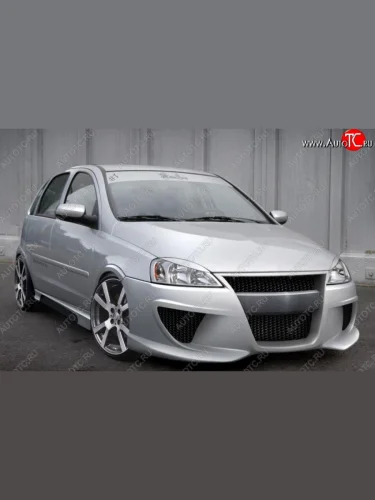 Передний бампер EVO Opel Corsa C (2000-2006)