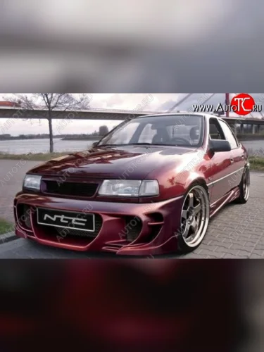 Передний бампер EVO Opel Vectra A седан рестайлинг (1992-1995)