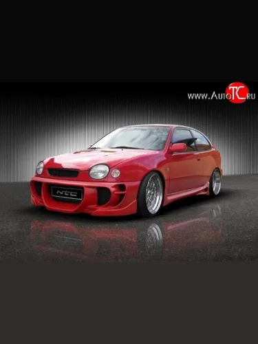 Передний бампер EVO Toyota Corolla E110 седан дорестайлинг (1997-2000)