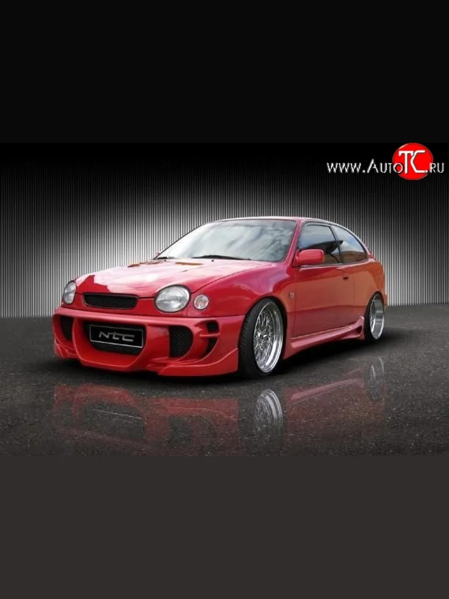 Передний бампер EVO Toyota Corolla E110 седан дорестайлинг (1997-2000)  в Керчи Республика Крым