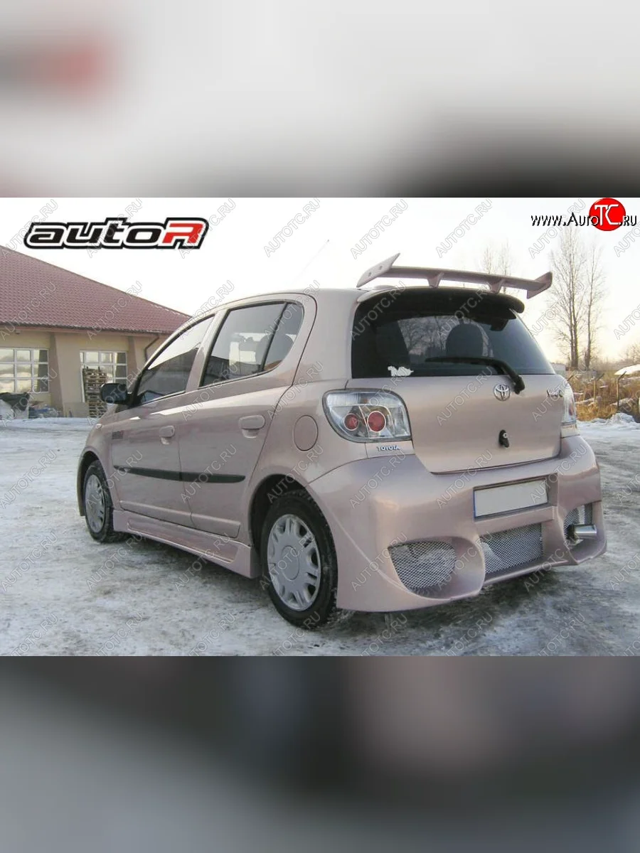Задний бампер EVO Toyota Yaris XP10 хэтчбэк 5 дв. (1999-2005)  в Керчи Республика Крым
