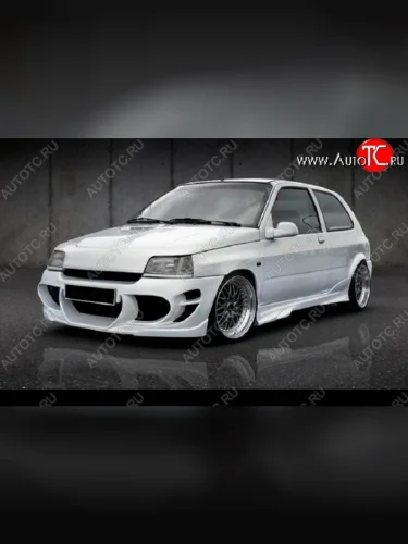 Передний бампер EVO Renault Clio B57 дорестайлинг, хэтчбэк 5 дв. (1990-1994)