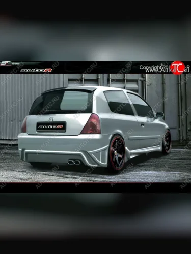 Задний бампер Auto-R Renault Clio BB дорестайлинг, хэтчбэк 5 дв. (1998-2002)