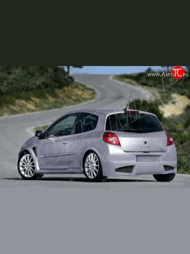Задний бампер R1 Renault Clio BR дорестайлинг, хэтчбэк 5 дв. (2005-2009)