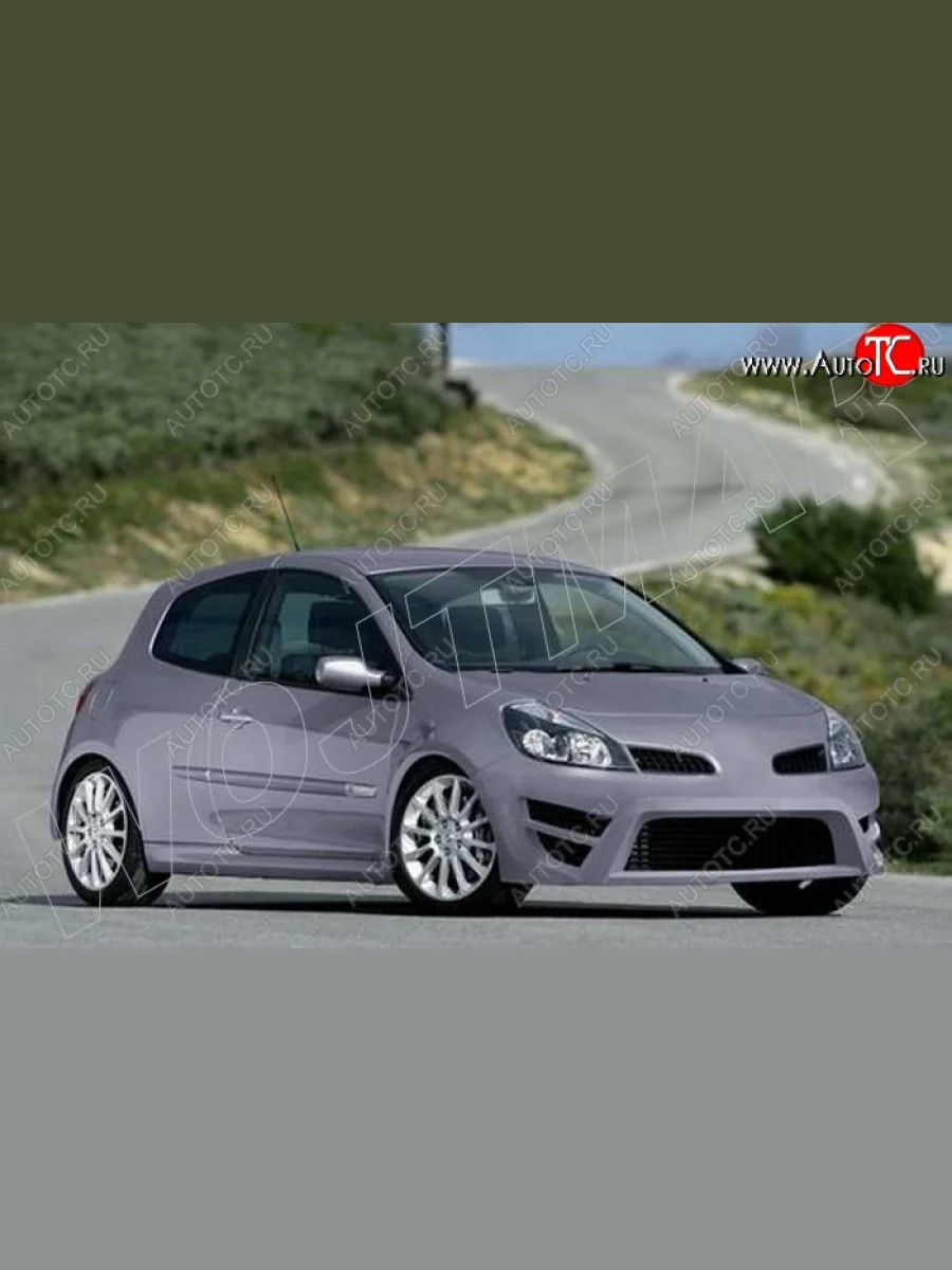 Передний бампер R1 Renault Clio BR дорестайлинг, хэтчбэк 5 дв. (2005-2009)  с доставкой в г. Керчь