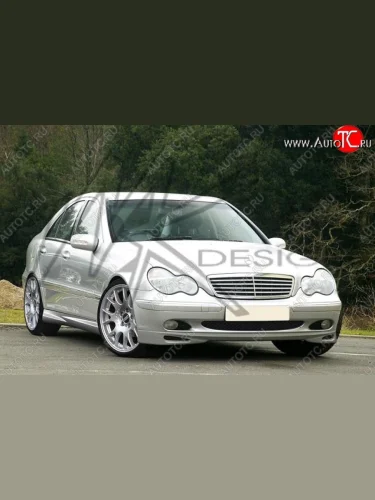 Накладка на передний бампер Rieger Mercedes-Benz C-Class W203 дорестайлинг седан (2000-2004)