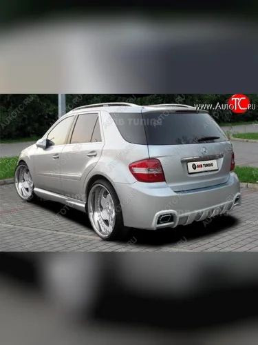 Пороги накладки ВМВ Mercedes-Benz ML class W164 рестайлинг (2008-2011)