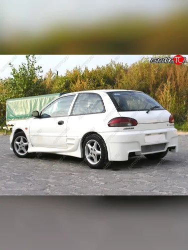 Задний бампер Auto-R v2 Mitsubishi Colt CJ0 хэтчбэк 3 дв. (1995-2003)