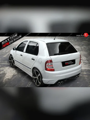 Задний бампер Maxton Skoda Fabia Mk1 хэтчбек рестайлинг (2004-2008)