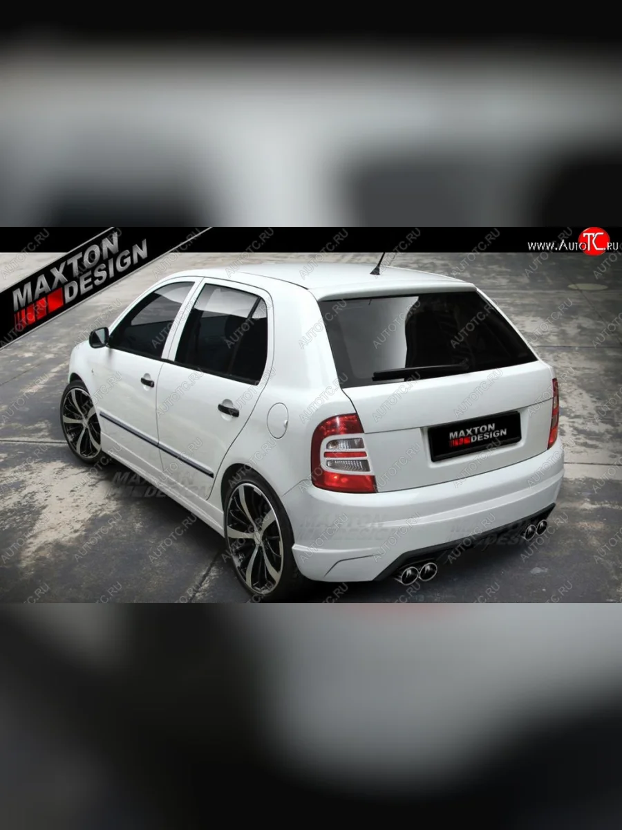 Задний бампер Maxton Skoda Fabia Mk1 хэтчбек рестайлинг (2004-2008)  в Перми Пермском крае
