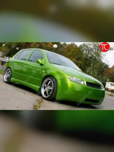 Передний бампер F1 Skoda Fabia Mk1 хэтчбек рестайлинг (2004-2008)