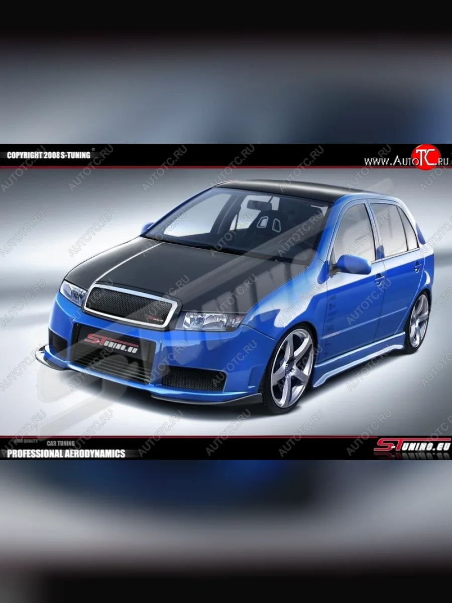 Передний бампер ST Skoda Fabia Mk1 хэтчбек рестайлинг (2004-2008)  в Перми Пермском крае
