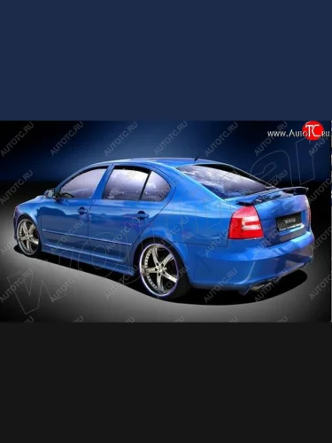 Задний бампер R1 Skoda Octavia  2 A5 (2004-2013) дорестайлинг лифтбэк, лифтбэк рестайлинг