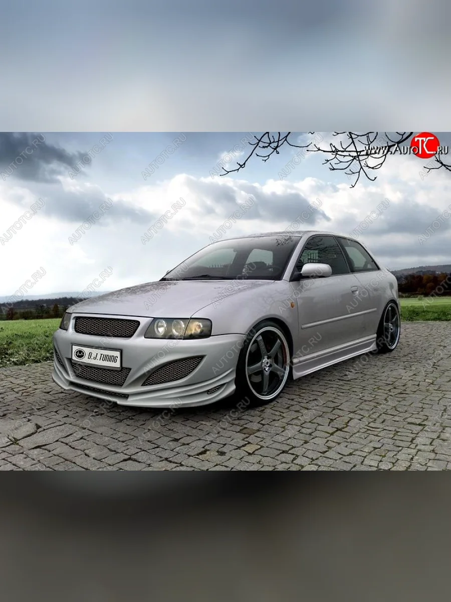Передний бампер D.J. Audi A3 8LA хэтчбэк 5 дв. рестайлинг (2000-2003)  с доставкой в г. Керчь