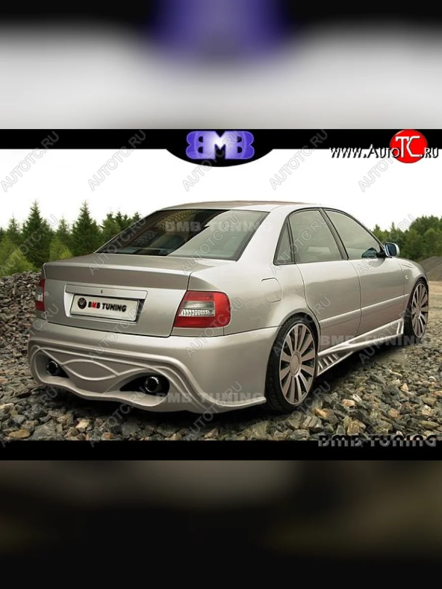 Задний бампер BMB Audi A4 B5 8D2 седан 1-ый рестайлинг (1996-1998)  в Керчи Республика Крым