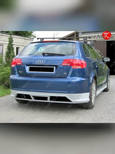 Накладка на задний бампер CSR Audi A3 8P1 хэтчбэк 3 дв. дорестайлинг (2003-2005)