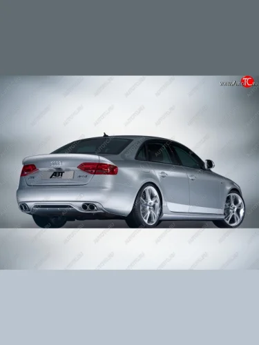 Накладка на задний бампер ABT Audi A4 B8 дорестайлинг, седан (2007-2011)