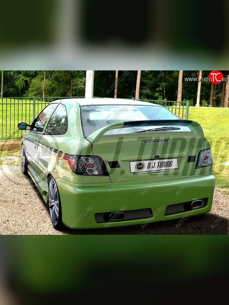 Задний бампер D.J. CITROEN Xsara N1 хэтчбэк 5 дв. 1-ый рестайлинг (2000-2003)  с доставкой в г. Керчь