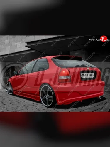 Задний бампер (хетчбек, дорестайлинг) D.J. Honda Civic ES седан дорестайлинг (2000-2003)