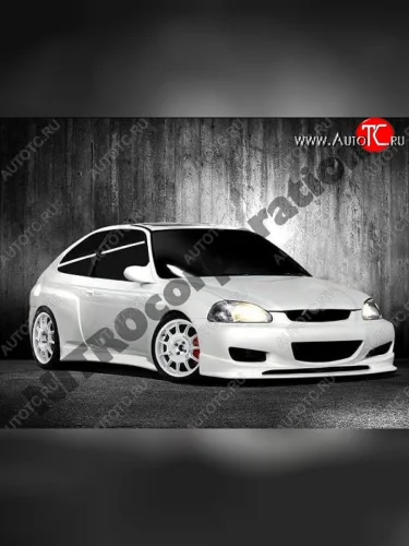 Передний бампер (дорестайлинг) Mugen Honda Civic ES седан дорестайлинг (2000-2003)