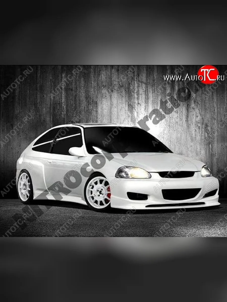 Передний бампер (дорестайлинг) Mugen Honda Civic ES седан дорестайлинг (2000-2003)  в Керчи Республика Крым