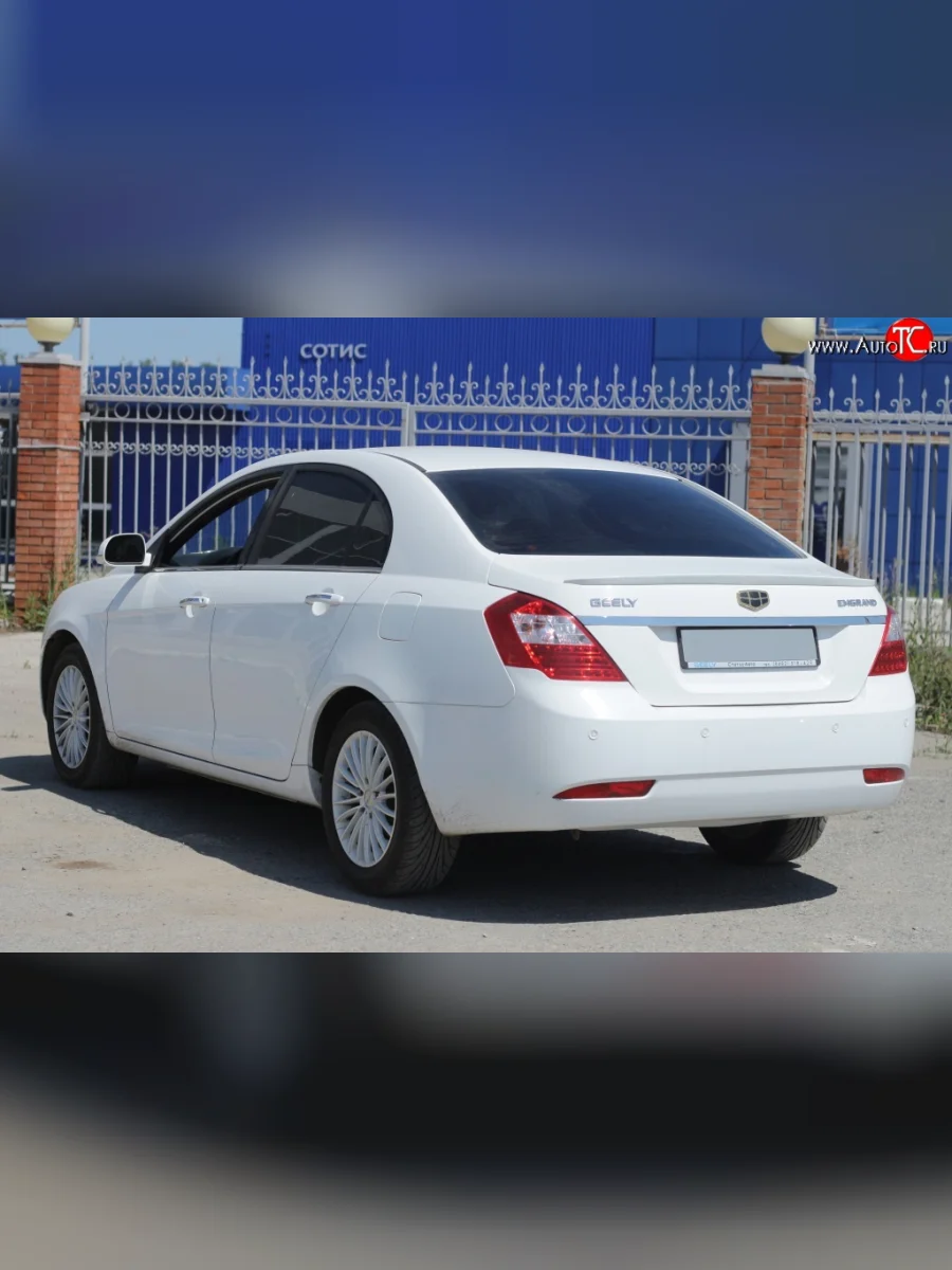 Лип спойлер Кураж  Geely Emgrand EC7 (2009-2016) (Неокрашенный)  в Перми Пермском крае