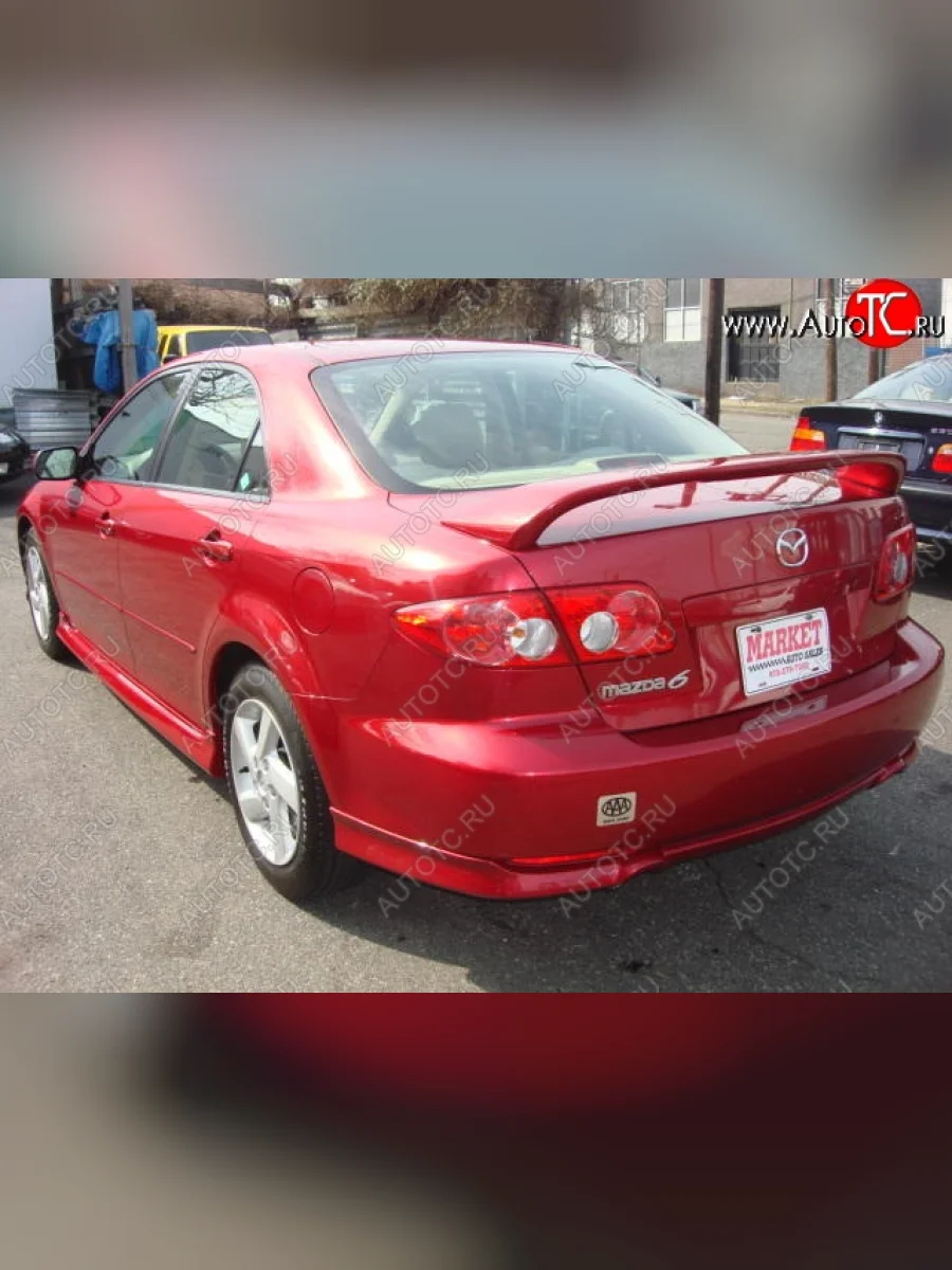 Накладка на задний бампер Weber Sport Mazda 6 GG седан дорестайлинг (2002-2005)  в Перми Пермском крае