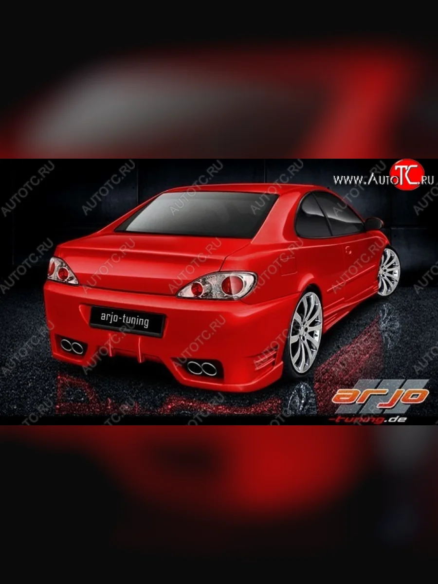 Задний бампер COUPE Arjo Peugeot 406 8B седан дорестайлинг (1995-1999)  в Керчи Республика Крым