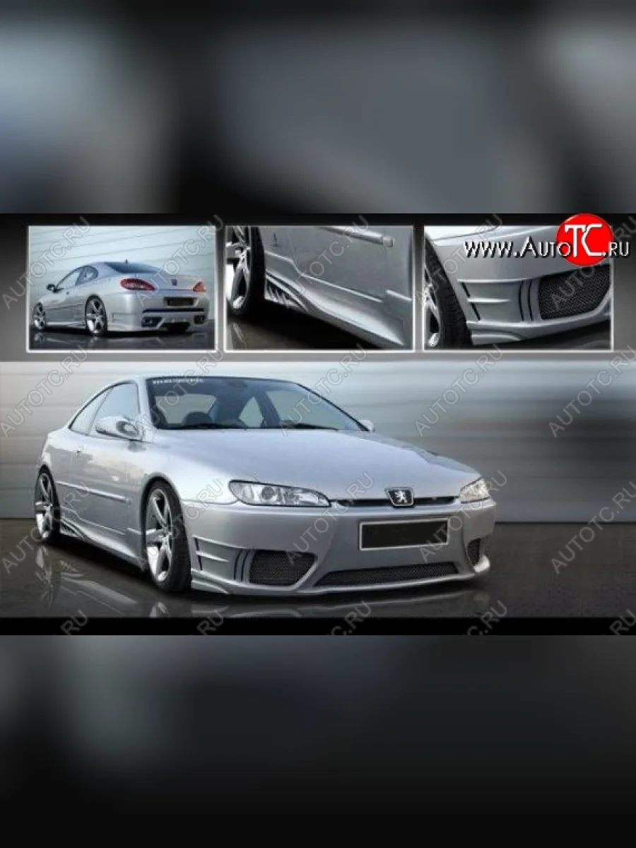 Передний бампер COUPE R1 Peugeot 406 8E,F универсал дорестайлинг (1995-1999)  в Керчи Республика Крым