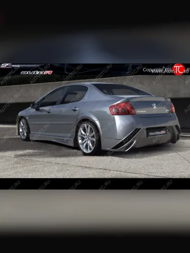Задний бампер Auto-R Peugeot 407 седан (2004-2010)