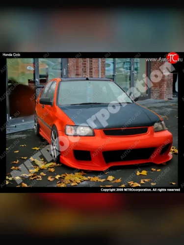Передний бампер (England) Nitro Honda Civic EJ,EK,EM седан дорестайлинг (1995-1998)