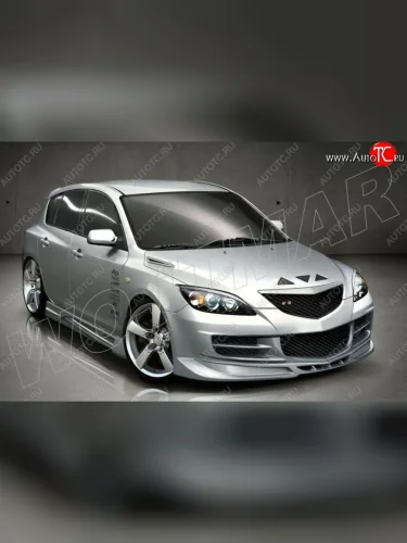 Реснички на фары CSR Mazda 3/Axela  BK (2006-2009) рестайлинг, хэтчбэк