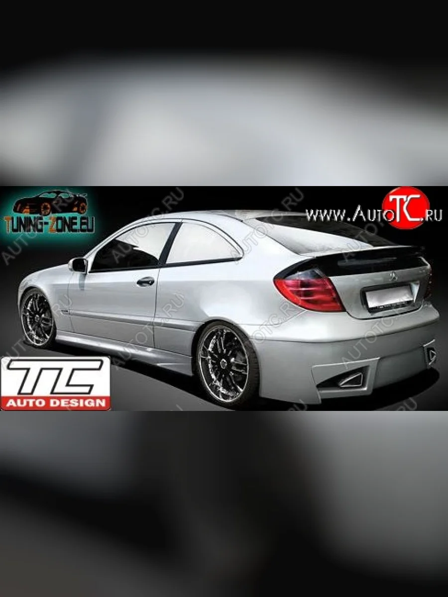 Задний бампер TC1 Mercedes-Benz C-Class CL203 дорестайлинг купе (2001-2004)  в Самаре Самарской области