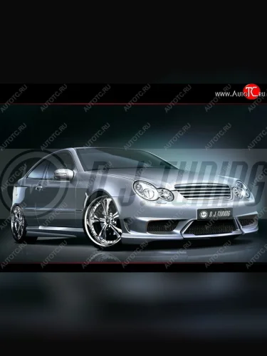 Пороги накладки D.J. Mercedes-Benz C-Class CL203 дорестайлинг купе (2001-2004)