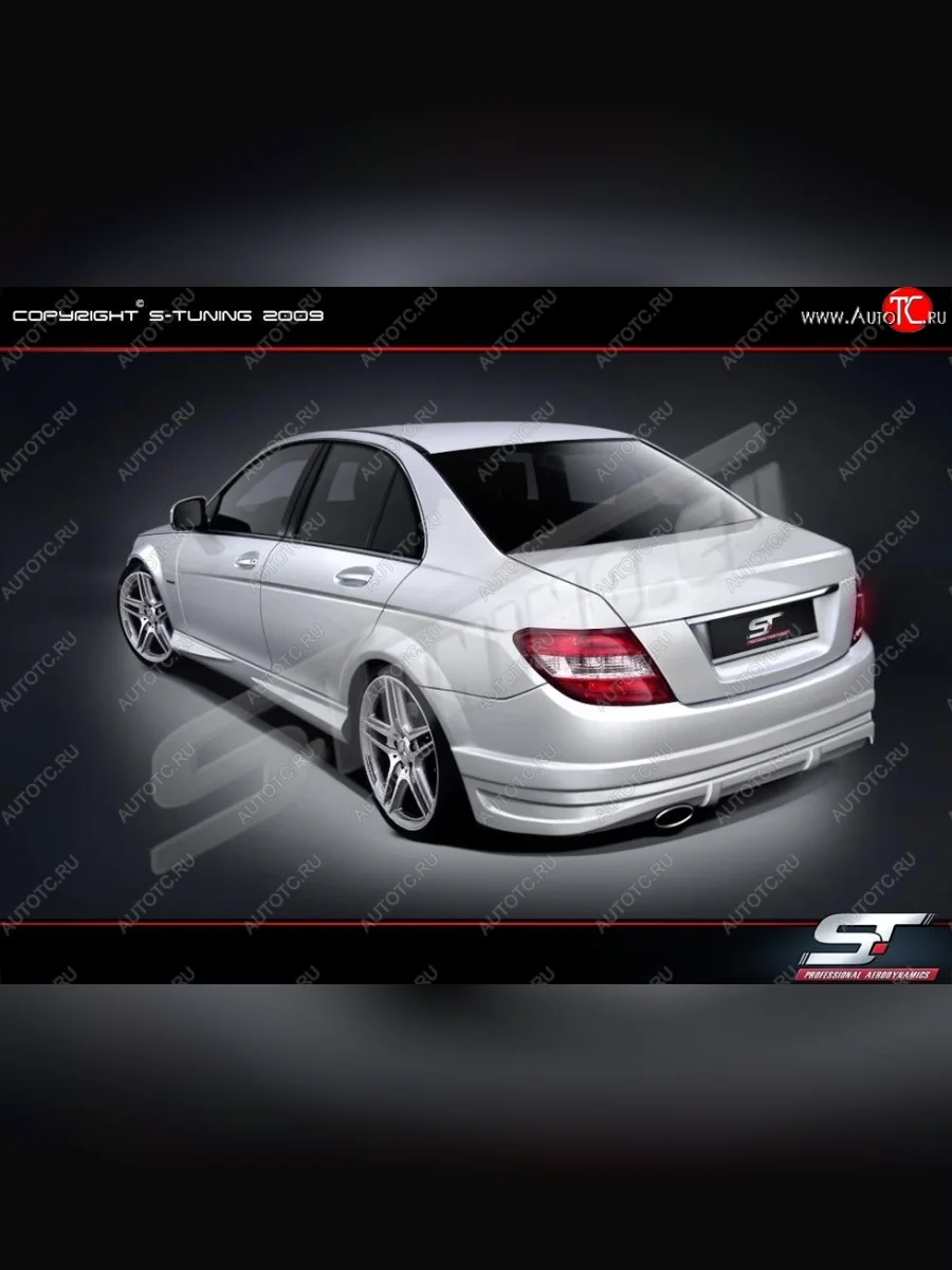 Задний бампер Wild Mercedes-Benz C-Class W204 дорестайлинг седан (2007-2011)  в Керчи Республика Крым