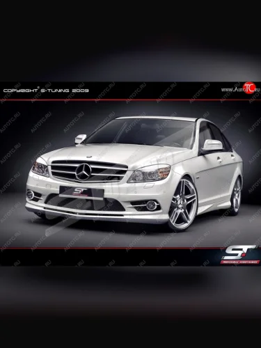 Пороги накладки Wild Mercedes-Benz C-Class W204 дорестайлинг седан (2007-2011)